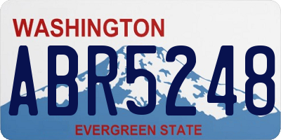 WA license plate ABR5248