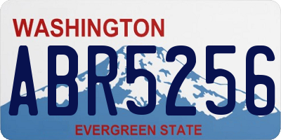 WA license plate ABR5256