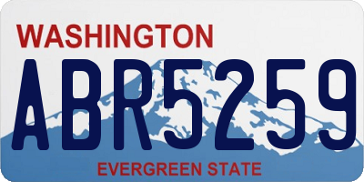 WA license plate ABR5259