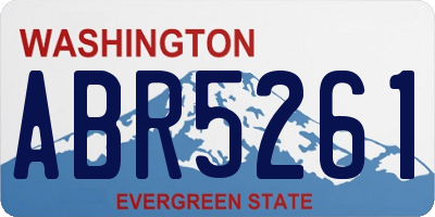 WA license plate ABR5261
