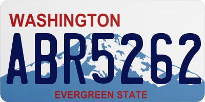 WA license plate ABR5262