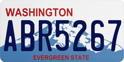 WA license plate ABR5267