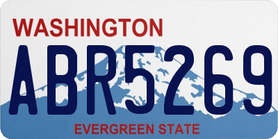 WA license plate ABR5269