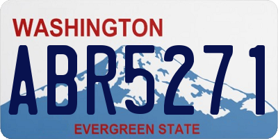 WA license plate ABR5271
