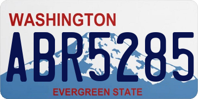 WA license plate ABR5285
