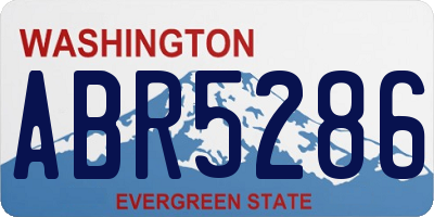 WA license plate ABR5286