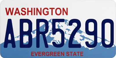 WA license plate ABR5290