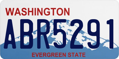 WA license plate ABR5291