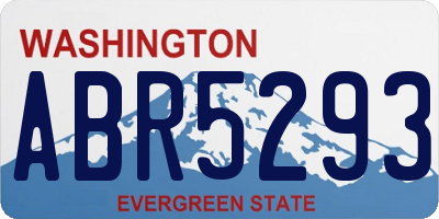 WA license plate ABR5293