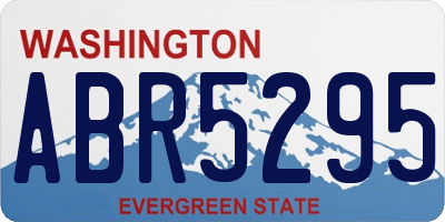 WA license plate ABR5295