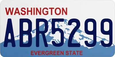 WA license plate ABR5299