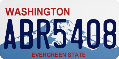 WA license plate ABR5408