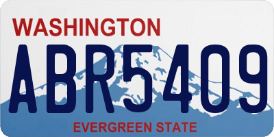 WA license plate ABR5409