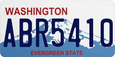 WA license plate ABR5410