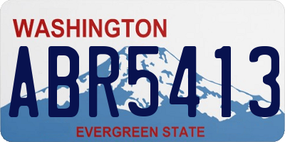 WA license plate ABR5413