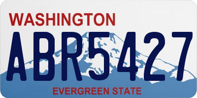 WA license plate ABR5427