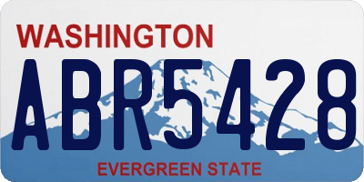 WA license plate ABR5428
