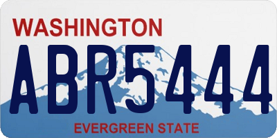 WA license plate ABR5444