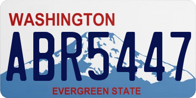 WA license plate ABR5447