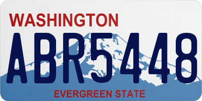 WA license plate ABR5448