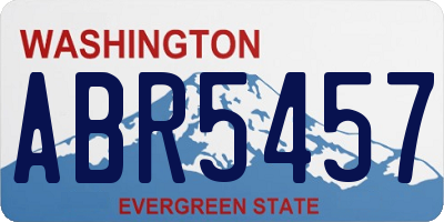 WA license plate ABR5457