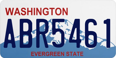 WA license plate ABR5461