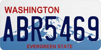 WA license plate ABR5469