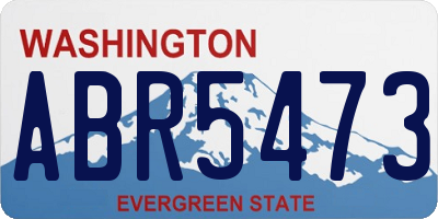 WA license plate ABR5473