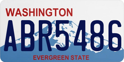 WA license plate ABR5486