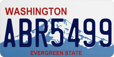 WA license plate ABR5499
