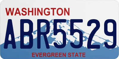WA license plate ABR5529