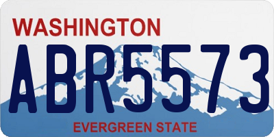 WA license plate ABR5573