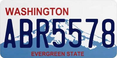 WA license plate ABR5578