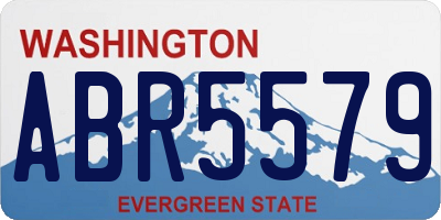 WA license plate ABR5579