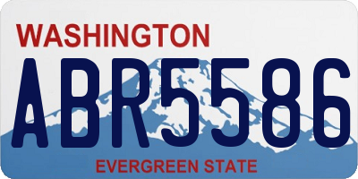 WA license plate ABR5586