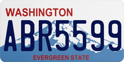 WA license plate ABR5599