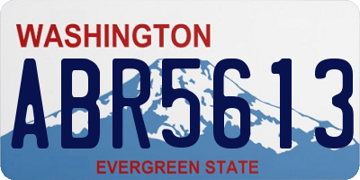 WA license plate ABR5613