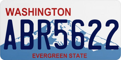 WA license plate ABR5622