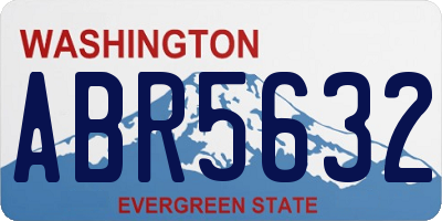 WA license plate ABR5632