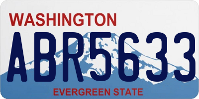 WA license plate ABR5633
