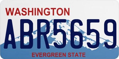 WA license plate ABR5659