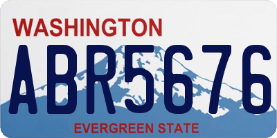 WA license plate ABR5676