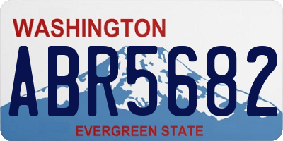 WA license plate ABR5682