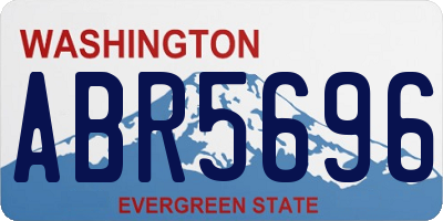 WA license plate ABR5696
