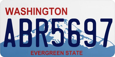 WA license plate ABR5697