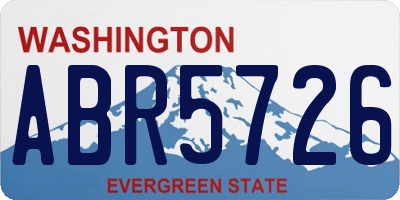 WA license plate ABR5726