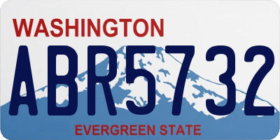 WA license plate ABR5732
