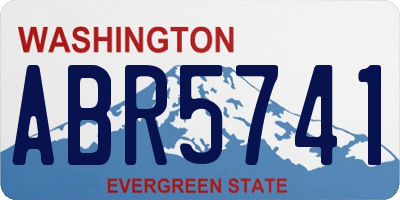WA license plate ABR5741