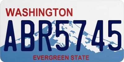 WA license plate ABR5745