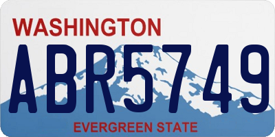 WA license plate ABR5749
